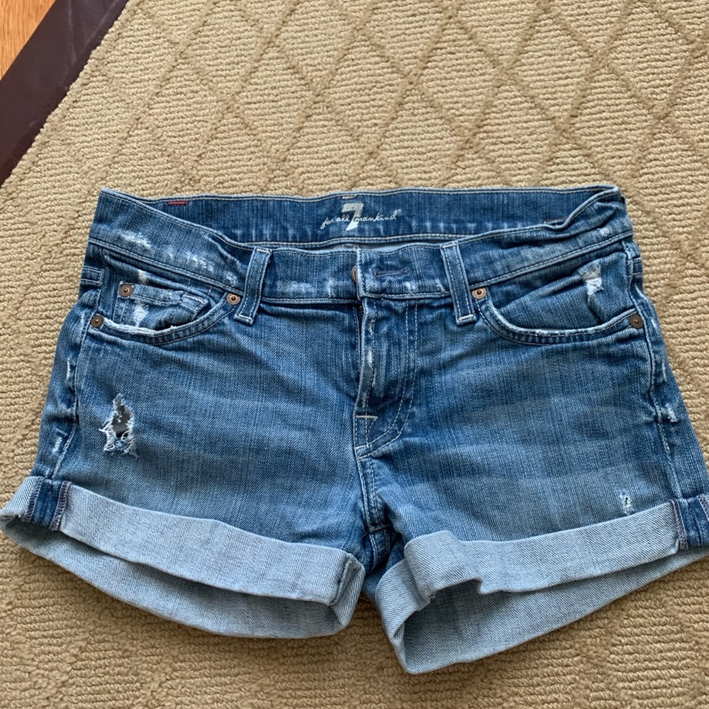 7 for All Mankind Jean Shorts